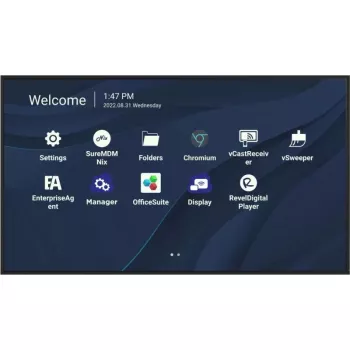 Viewsonic CDE7530 reklaminis ekranas 190,5 cm (75 col.) Wi-Fi 450 cd/m² 4K Ultra HD juodas su integruotu procesoriumi Android 11