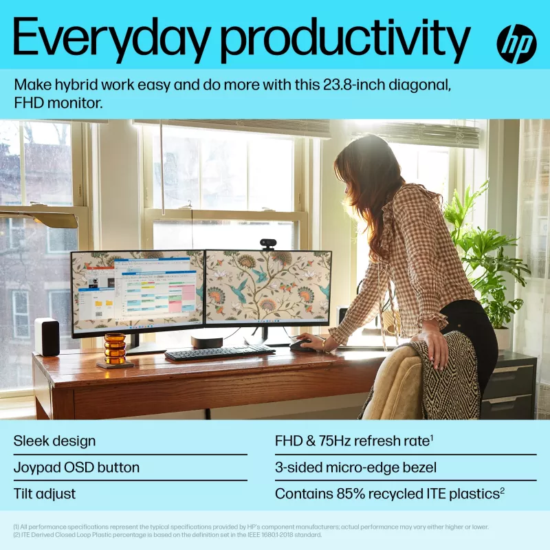 Monitorius HP P24v G5 23,8 colio Full HD LCD 1920x1080
