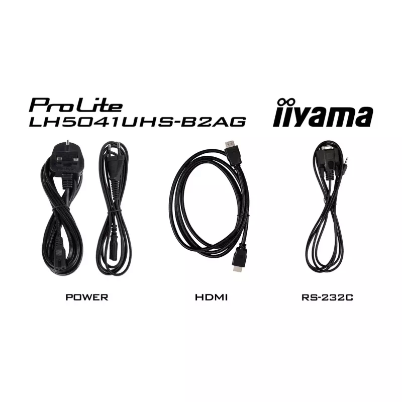 „iiyama LH5041UHS-B2AG“ reklaminis ekranas Skaitmeninis reklaminis plokščiasis ekranas 127 cm (50 colių) LCD 500 cd/m² 4K Ultra HD juodas 24/7