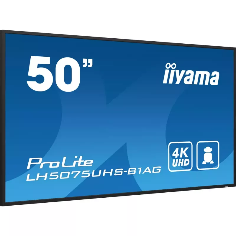 Skaitmeninių ženklų plokščiasis ekranas iiyama LH5075UHS-B1AG 49,5 colio LCD 4K Ultra HD 3840 x 2160