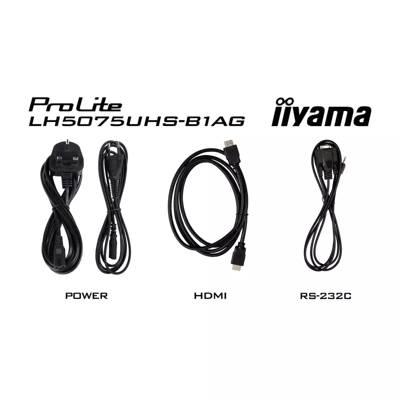 Skaitmeninių ženklų plokščiasis ekranas iiyama LH5075UHS-B1AG 49,5 colio LCD 4K Ultra HD 3840 x 2160