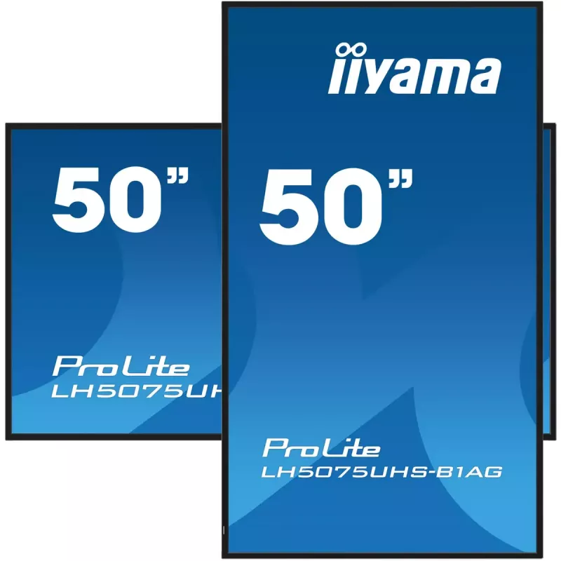 Skaitmeninių ženklų plokščiasis ekranas iiyama LH5075UHS-B1AG 49,5 colio LCD 4K Ultra HD 3840 x 2160