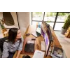 HP Series 7 Pro 34 colių WQHD konferencinis monitorius - 734pm, 86,4 cm (34 colių), 3440 x 1440 pikselių, Wide Quad HD, LCD, 5 ms, juoda, sidabrinė