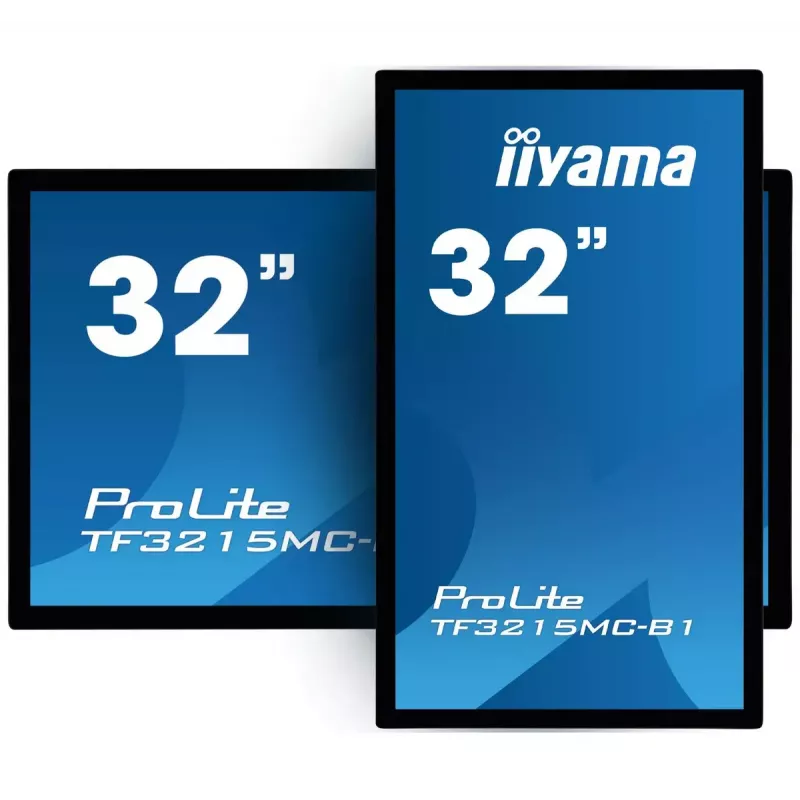 iiyama ProLite TF3215MC-B2 kompiuterio monitorius 80 cm (31,5 colio) 1920 x 1080 pikselių Full HD LED jutiklinis ekranas Kiosk juoda