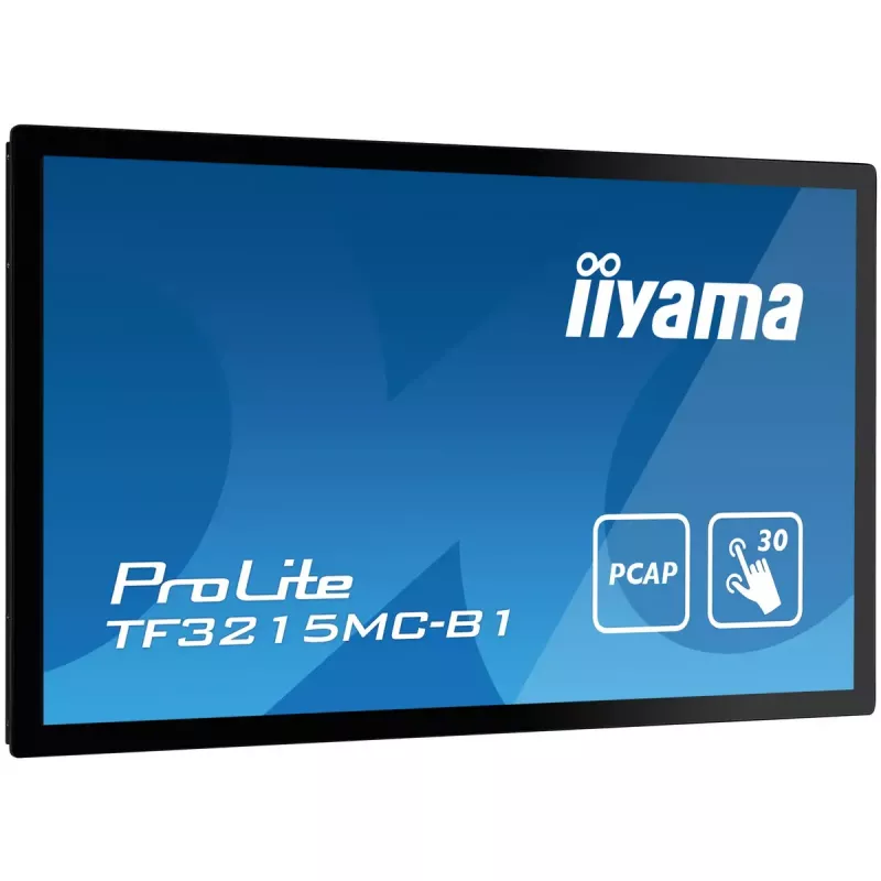 iiyama ProLite TF3215MC-B2 kompiuterio monitorius 80 cm (31,5 colio) 1920 x 1080 pikselių Full HD LED jutiklinis ekranas Kiosk juoda