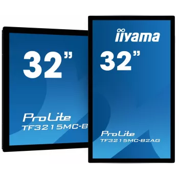 iiyama ProLite TF3215MC-B2AG kompiuterio monitorius 80 cm (31,5 colio) 1920 x 1080 pikselių Full HD LED jutiklinis ekranas Kiosk juoda
