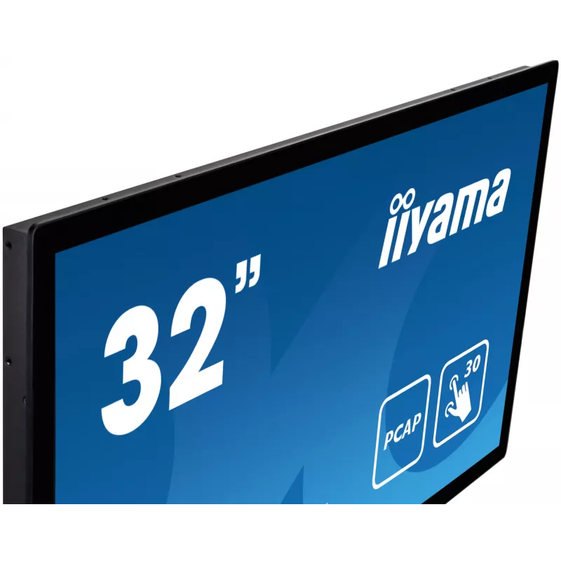iiyama ProLite TF3215MC-B2AG kompiuterio monitorius 80 cm (31,5 colio) 1920 x 1080 pikselių Full HD LED jutiklinis ekranas Kiosk juoda