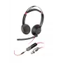 HP Poly Blackwire 5220 Stereo USB-C ausinės + 3,5 mm kištukas + USB-C/A adapteris
