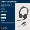 HP Poly Blackwire 5220 Stereo USB-C ausinės + 3,5 mm kištukas + USB-C/A adapteris