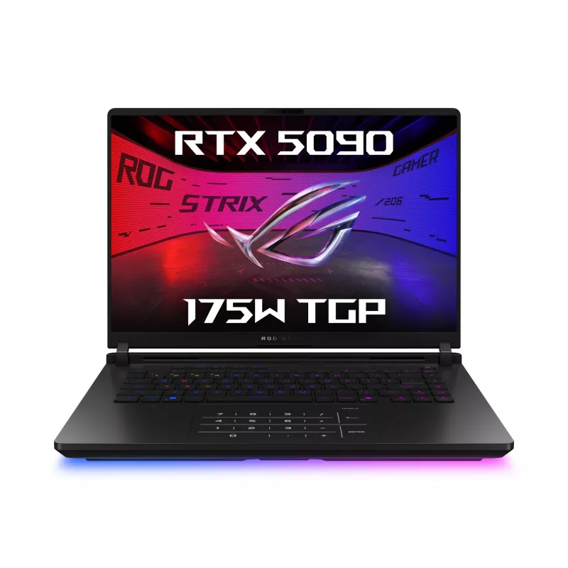 ASUS ROG Strix SCAR 16 G635LX-RW019W Intel Core Ultra 9 275HX nešiojamas kompiuteris 40,6 cm (16 colių) WQXGA 64 GB DDR5-SDRAM 2 TB SSD NVIDIA GeForce RTX 5090 Wi-Fi 7 (802.11be) Windows 11 Home vokiška juoda