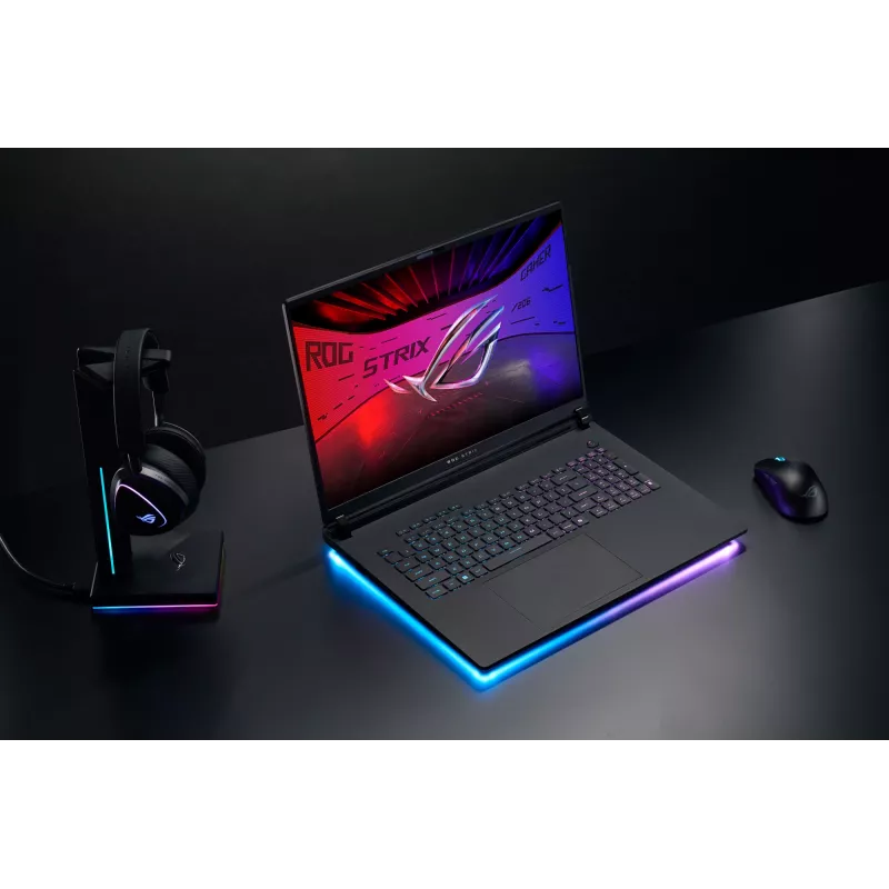 ASUS ROG Strix SCAR 18 G835LX-SA008W Intel Core Ultra 9 275HX nešiojamas kompiuteris 45,7 cm (18 colių) WQXGA 64 GB DDR5-SDRAM 2 TB SSD NVIDIA GeForce RTX 5090 Wi-Fi 7 (802.11be) Windows 11 Home vokiška juoda
