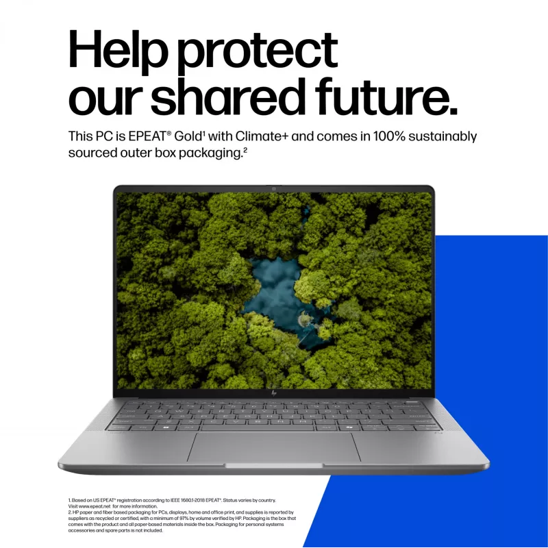 HP ZBook Ultra G1a Copilot+ PC AMD Ryzen AI Max PRO 390 35,6 cm (14 colių) WUXGA 32 GB LPDDR5x-SDRAM Wi-Fi 7 (802.11be) Windows 11 Pro AI darbo stotis, AI PC sidabrinė