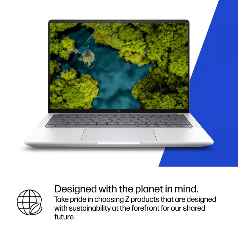 HP ZBook Ultra G1a Copilot+ PC AMD Ryzen AI Max PRO 390 35,6 cm (14 colių) WUXGA 32 GB LPDDR5x-SDRAM Wi-Fi 7 (802.11be) Windows 11 Pro AI darbo stotis, AI PC sidabrinė