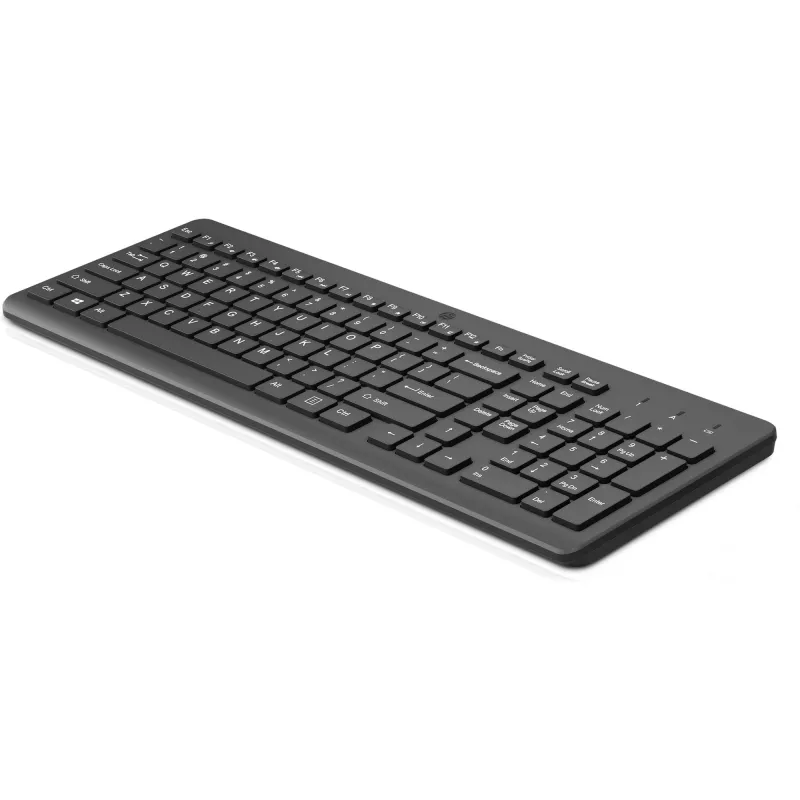 HP 225 belaidė klaviatūra, pilno dydžio, belaidė RF, universali, juoda 805T1AA#ABD