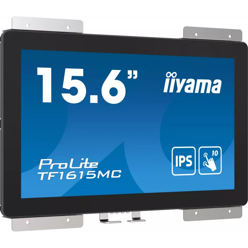 „iiyama ProLite TF1615MC-B1“ kompiuterio monitorius 39,6 cm (15,6 colio), 1920 x 1080 pikselių, Full HD, liečiamasis ekranas, juodos spalvos