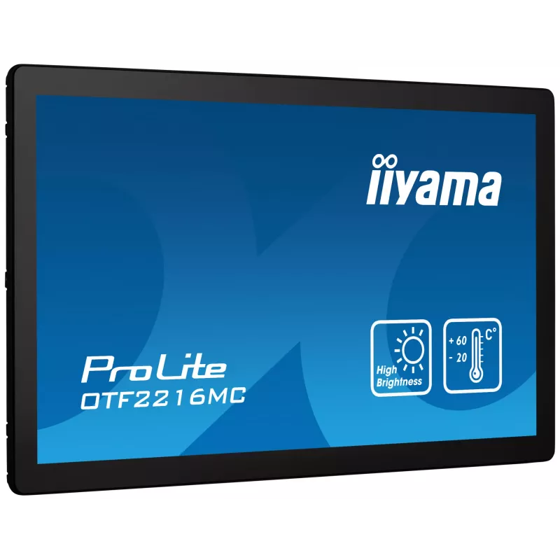 „iiyama OTF2216MC-B1“ kompiuterio monitorius 54,6 cm (21,5 colio) 1920 x 1080 pikselių Full HD LCD jutiklinis ekranas juodas