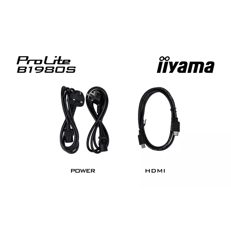 iiyama ProLite B1980S-B1 kompiuterio monitorius 48,3 cm (19 colių) 1280 x 1024 pikselių VGA LED juodas