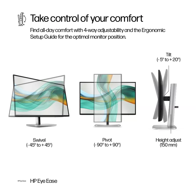 HP Series 5 Pro 27 colių QHD USB-C monitorius LCD 2560 x 1440