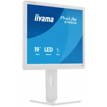 iiyama ProLite B1980S-W1 kompiuterio monitorius 48,3 cm (19 colių) 1280 x 1024 pikseliai SVGA LED Baltas