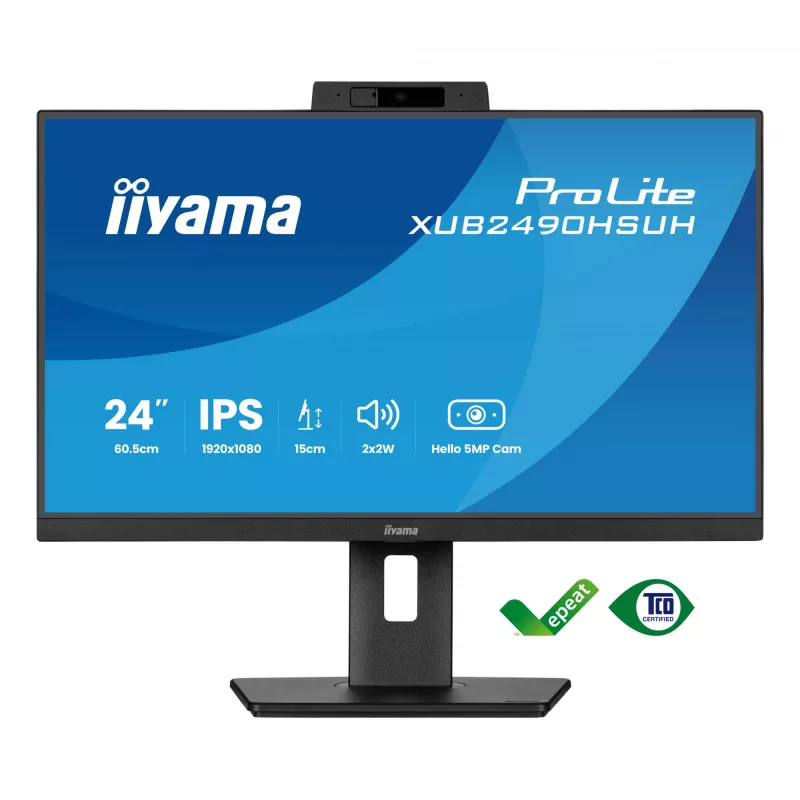 iiyama XUB2490HSUH-B2 kompiuterio monitorius 60,5 cm (23,8 colio) 1920 x 1080 Full HD LED juodas
