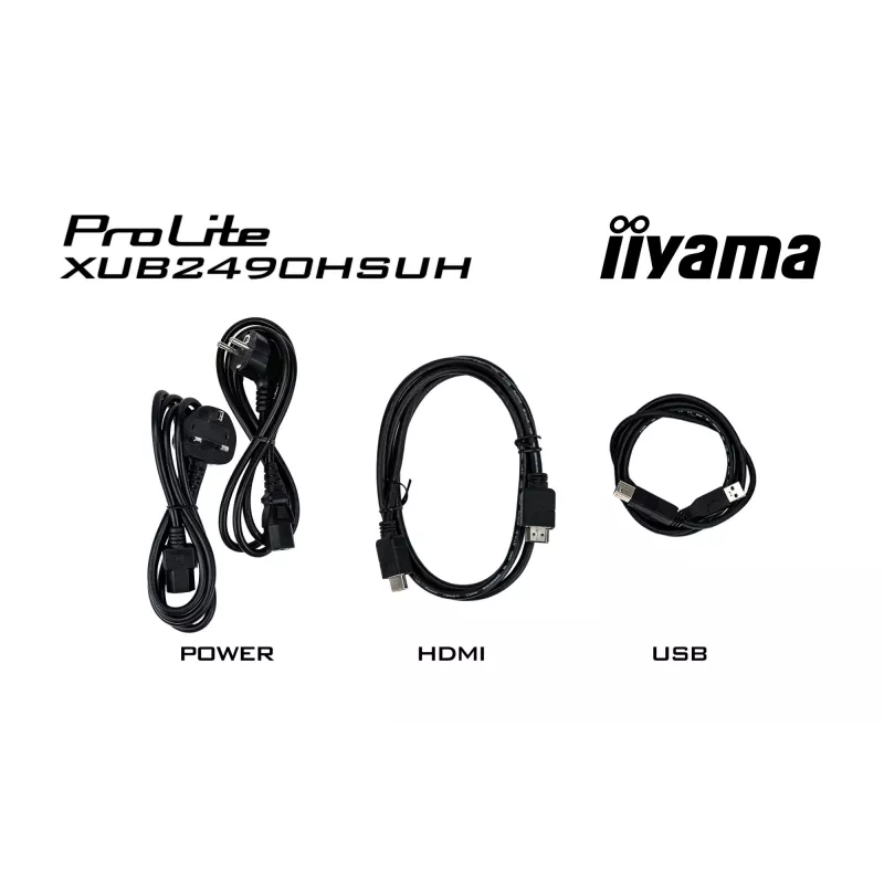 iiyama XUB2490HSUH-B2 kompiuterio monitorius 60,5 cm (23,8 colio) 1920 x 1080 Full HD LED juodas