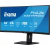 iiyama ProLite XCB3494WQSU-B1 kompiuterio monitorius 86,4 cm (34 colių) 3440 x 1440 pikselių „UltraWide Quad HD“ LED juodas