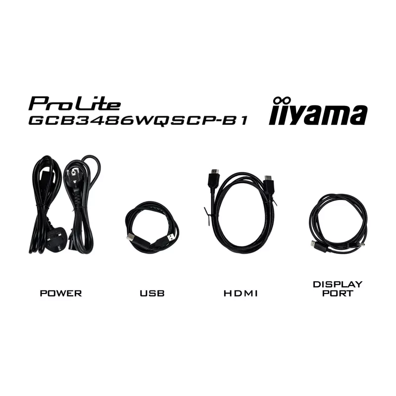 iiyama G-MASTER GCB3486WQSCP-B1 kompiuterio monitorius 86,4 cm (34 colių) 3440 x 1440 pikselių „UltraWide Quad HD“ juodas