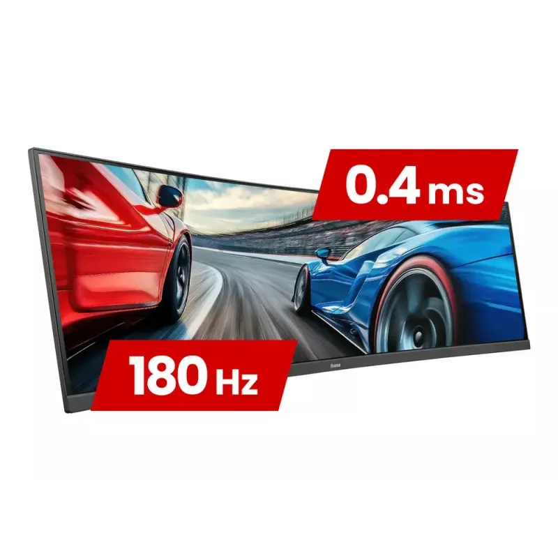 iiyama G-MASTER GCB3484WQSU-B1 kompiuterio monitorius 86,4 cm (34 col.) 3440 x 1440 pikselių „UltraWide Quad HD“ juodas