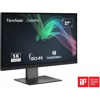 Viewsonic VP2788-5K kompiuterio monitorius 68,6 cm (27 colių) 5120 x 2880 pikselių 5K Ultra HD LED juodas