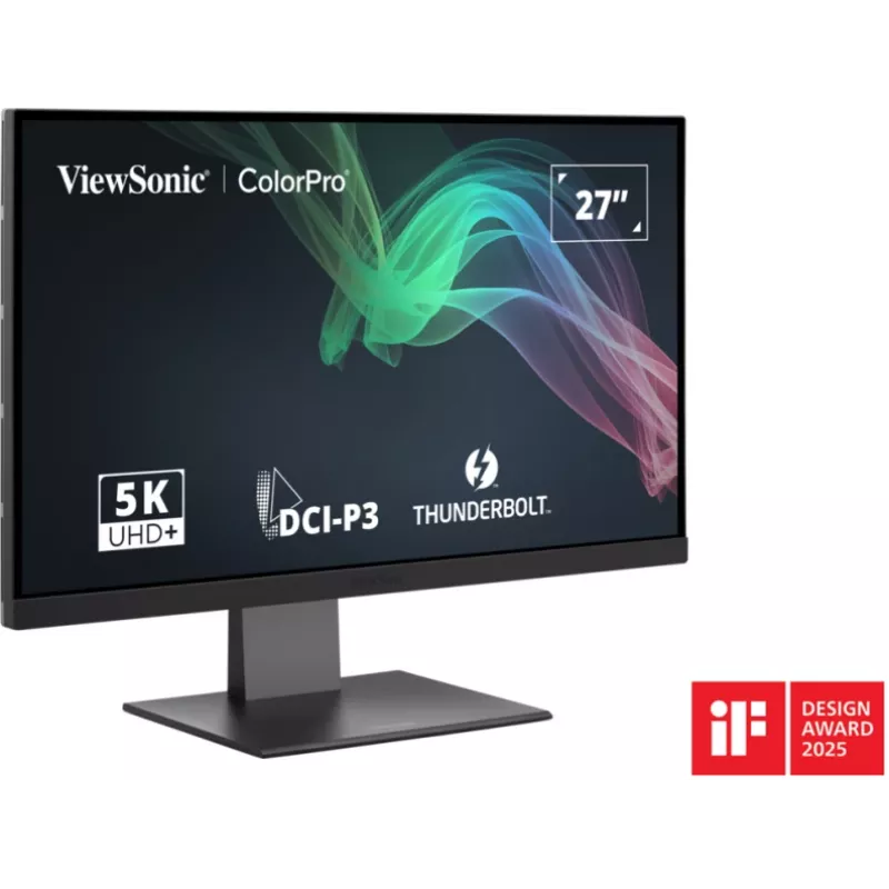 Viewsonic VP2788-5K kompiuterio monitorius 68,6 cm (27 colių) 5120 x 2880 pikselių 5K Ultra HD LED juodas