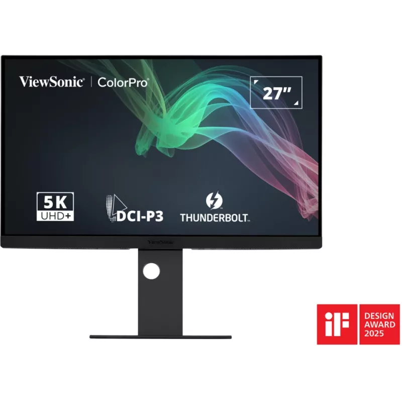 Viewsonic VP2788-5K kompiuterio monitorius 68,6 cm (27 colių) 5120 x 2880 pikselių 5K Ultra HD LED juodas