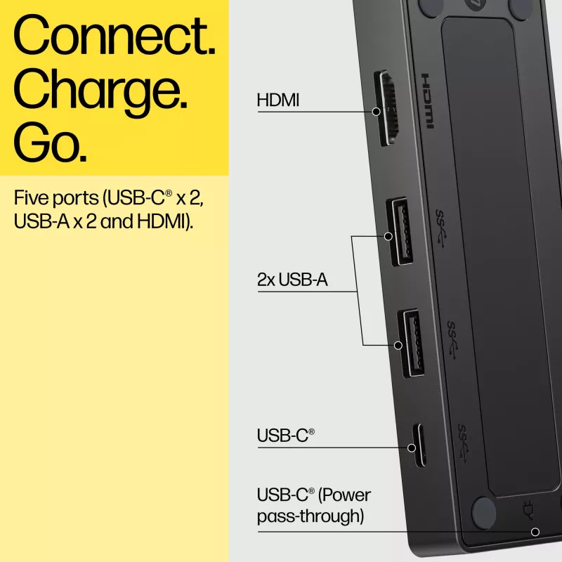 HP USB-C Travel Hub G3, laidinis, USB 3.2 Gen 2 (3.1 Gen 2) Type-C, 60 Hz, HDMI, USB 3.2 Gen 2 (3.1 Gen 2) Type-A, USB 3.2 Gen 2 (3.1 Gen 2) Type-C, Vietnam, USB-C