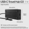 HP USB-C Travel Hub G3, laidinis, USB 3.2 Gen 2 (3.1 Gen 2) Type-C, 60 Hz, HDMI, USB 3.2 Gen 2 (3.1 Gen 2) Type-A, USB 3.2 Gen 2 (3.1 Gen 2) Type-C, Vietnam, USB-C