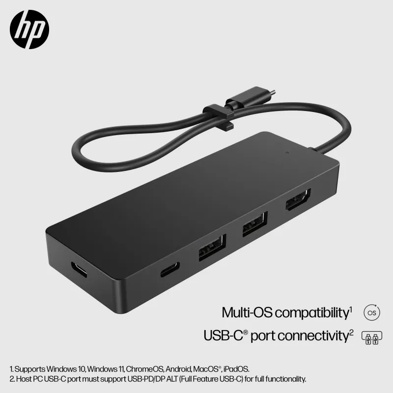 HP USB-C Travel Hub G3, laidinis, USB 3.2 Gen 2 (3.1 Gen 2) Type-C, 60 Hz, HDMI, USB 3.2 Gen 2 (3.1 Gen 2) Type-A, USB 3.2 Gen 2 (3.1 Gen 2) Type-C, Vietnam, USB-C