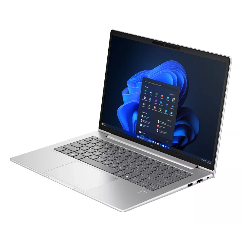 HP EliteBook 6 G1i AI Intel Core Ultra 5 225U nešiojamas kompiuteris 35,6 cm (14 colių) WUXGA 16 GB DDR5-SDRAM „Wi-Fi 7“ (802.11be) „Windows 11 Pro“ AI kompiuteris sidabrinis