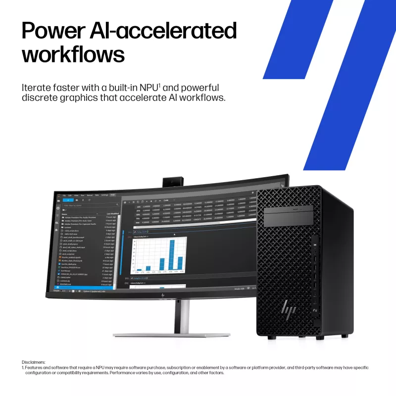HP Z2 Tower G1i Intel Core Ultra 7 265K 32 GB DDR5-SDRAM 1 TB SSD NVIDIA RTX 4000 Ada Windows 11 Pro darbo stotis AI darbo stotis, AI PC juoda