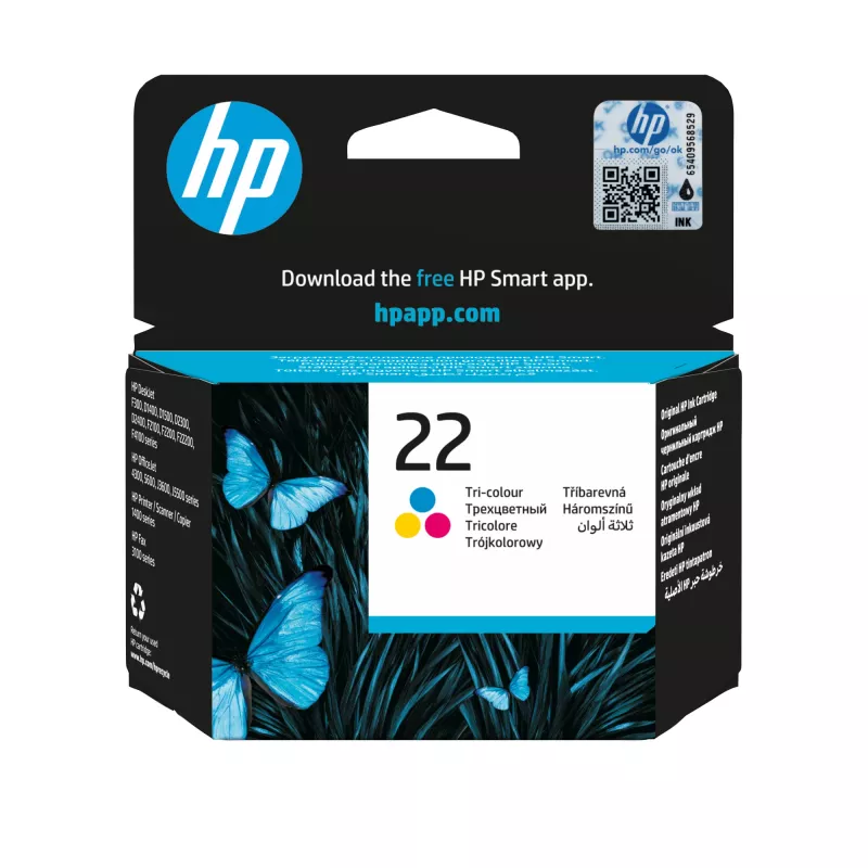 Rašalo kasetė HP C9352AE Color No.22 5ml