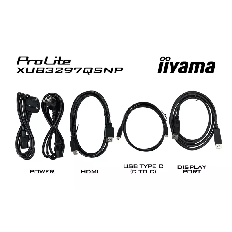 iiyama ProLite XUB3297QSNP-B1 kompiuterio monitorius 81,3 cm (32 colių) 2560 x 1440 pikselių Quad HD LED juodas