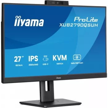 iiyama ProLite XUB2790QSUH-B2 kompiuterio monitorius 68,6 cm (27 col.) 2560 x 1440 pikselių Quad HD LED juodas