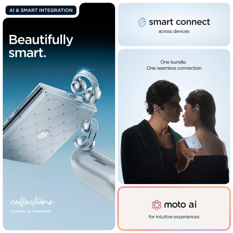 Motorola razr 60 + moto buds loop 17,5 cm (6,9 colio) Dual SIM Android 15 5G USB Type-C 8 GB 256 GB 4500 mAh mėlynos spalvos