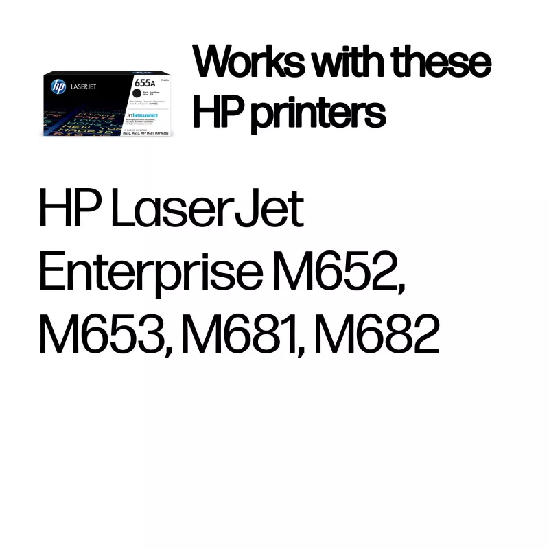 HP 655A juoda originali LaserJet tonerio kasetė, 12500 puslapių, juoda, 1 vnt.