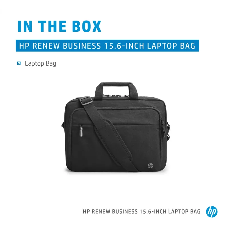 HP Renew Business 15,6 col. nešiojamojo kompiuterio krepšys, Messenger tipo dėklas, 39,6 cm (15,6 col.), 610 g