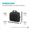 HP Renew Business 15,6 col. nešiojamojo kompiuterio krepšys, Messenger tipo dėklas, 39,6 cm (15,6 col.), 610 g