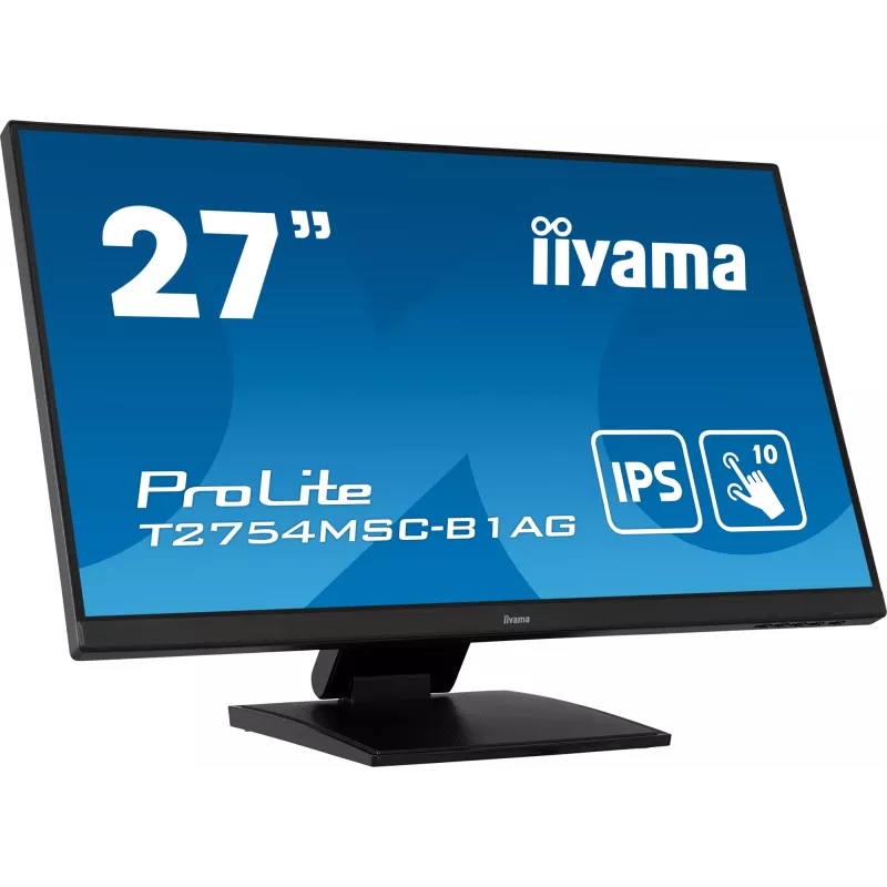 iiyama ProLite T2754MSC-B1AG kompiuterio monitorius 68,6 cm (27 col.) 1920 x 1080 pikselių Full HD LED jutiklinis ekranas Multi-user Juoda
