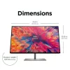 HP Z24q G3 QHD ekranas, 60,5 cm (23,8 colio), 2560 x 1440 pikselių, Quad HD, LCD, 5 ms, sidabrinis
