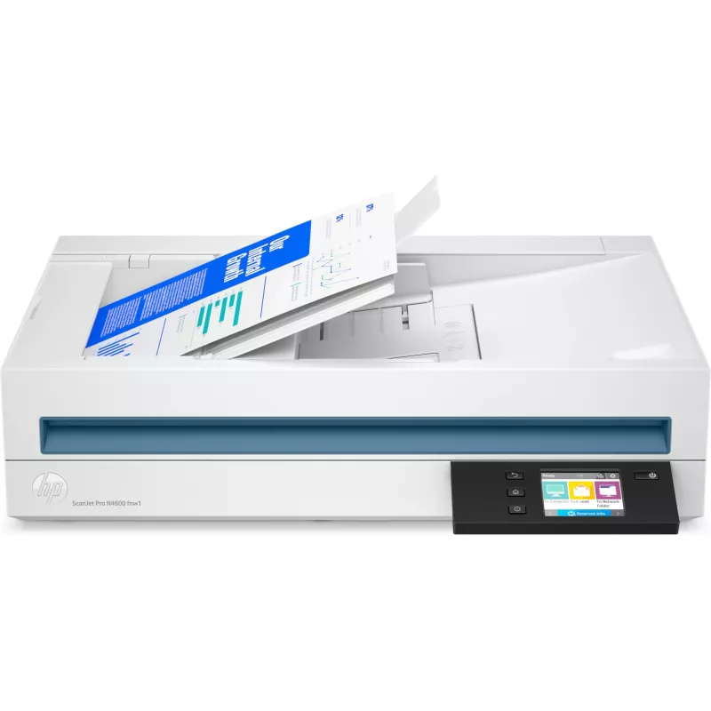 HP Scanjet Pro N4600 fnw1 plokščiasis ir ADF skaitytuvas 1200 x 1200 DPI A5 Baltas