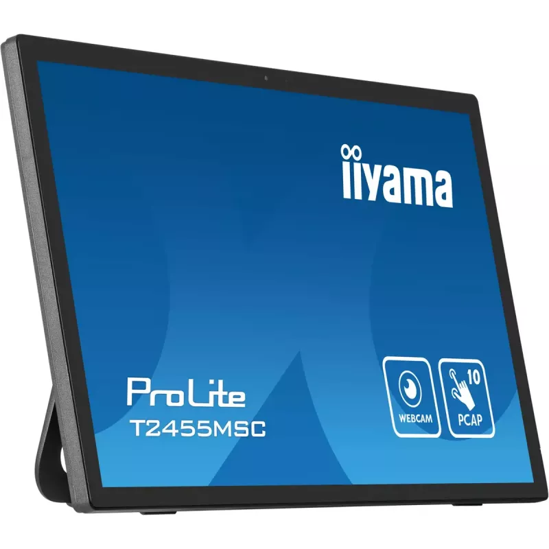„iiyama T2455MSC-B1“ kompiuterio monitorius 61 cm (24 colių) 1920 x 1080 pikselių Full HD LED jutiklinis ekranas juodos spalvos
