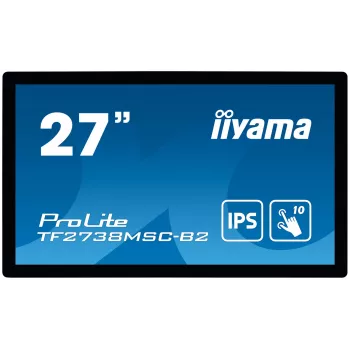 iiyama ProLite TF2738MSC-B2 kompiuterio monitorius 68,6 cm (27 colių) 1920 x 1080 pikselių Full HD LED jutiklinis ekranas Multi-user Juoda