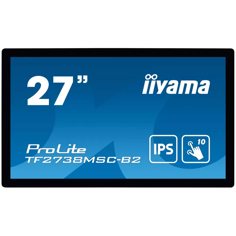 iiyama ProLite TF2738MSC-B2 kompiuterio monitorius 68,6 cm (27 colių) 1920 x 1080 pikselių Full HD LED jutiklinis ekranas Multi-user Juoda