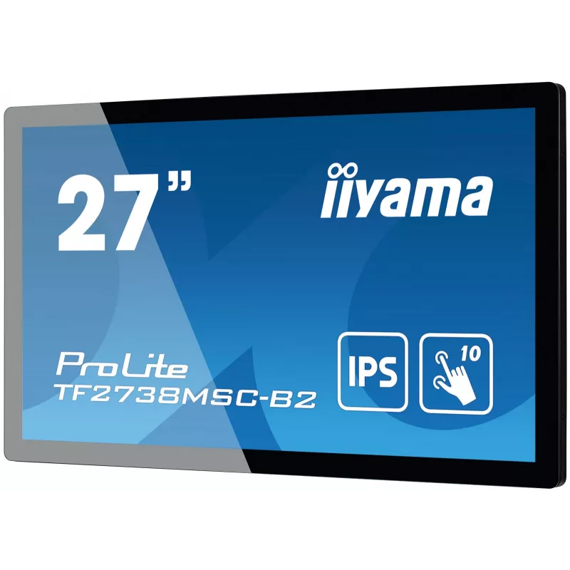 iiyama ProLite TF2738MSC-B2 kompiuterio monitorius 68,6 cm (27 colių) 1920 x 1080 pikselių Full HD LED jutiklinis ekranas Multi-user Juoda
